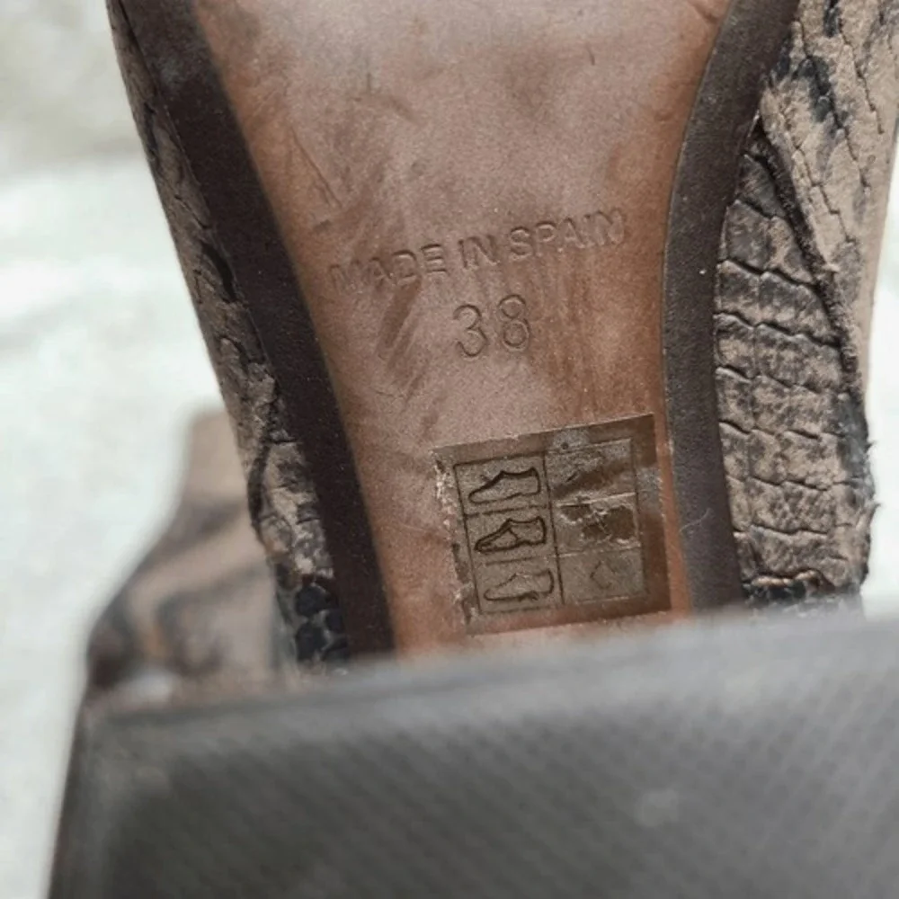 Free People‎ Nolita Snakeskin Ankle Boots sz 38
